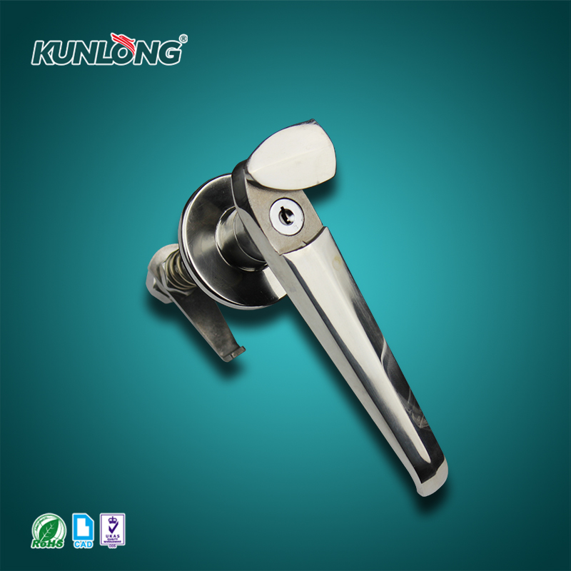 尚坤SK1-309S-1不锈钢把手锁|L型把手锁|工业门锁|长颈防水手柄|高档电力箱把手锁