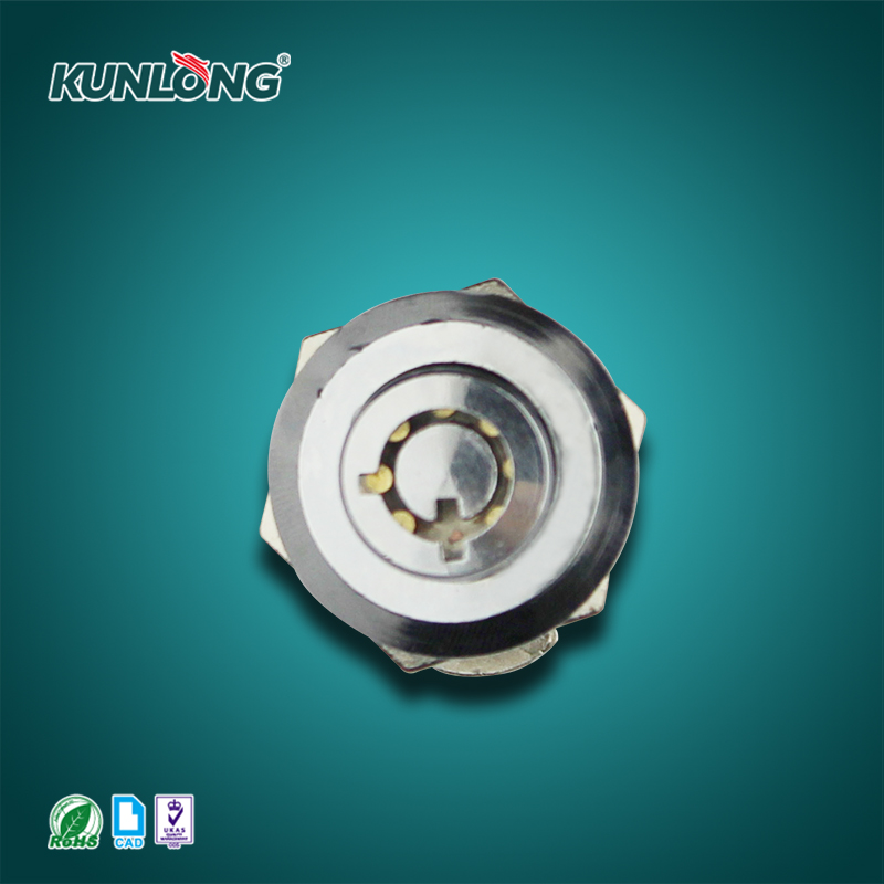 尚坤工业SK1-064K圆头机柜锁|小型撞击锁|锌合金拇指锁|工业门锁|控制箱侧门锁|