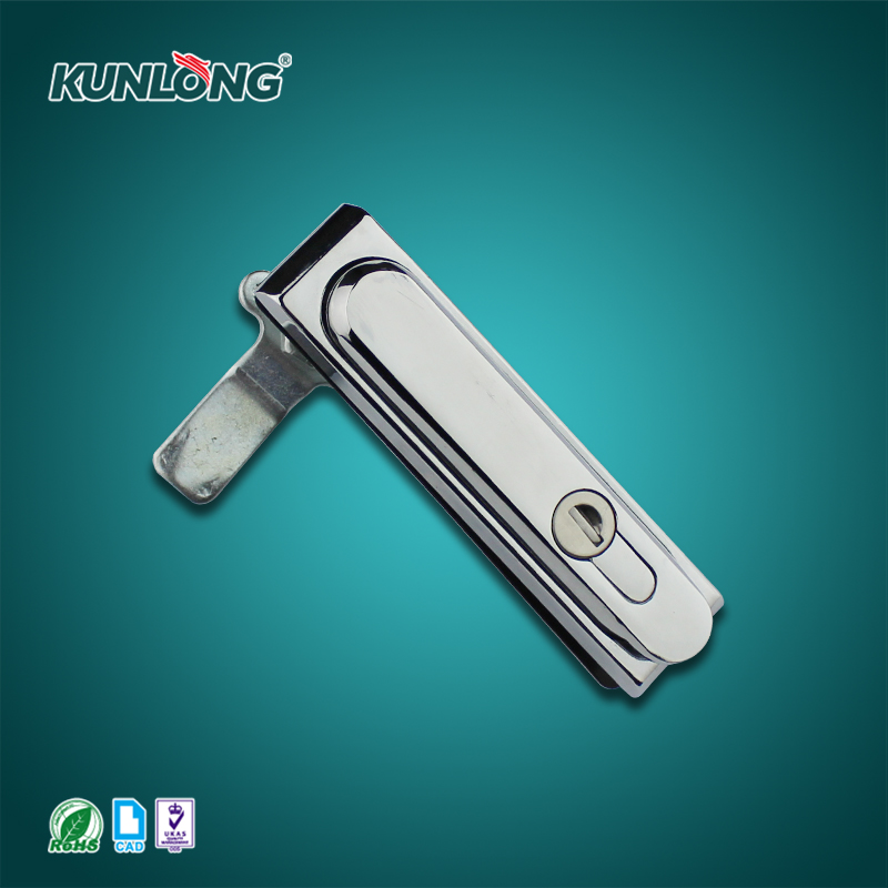 尚坤SK1-007W-1锌合金机柜锁|连杆天地锁|防尘机柜锁|防水平面手柄|平面三点锁
