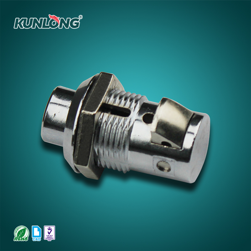 尚坤工业SK1-064K圆头机柜锁|小型撞击锁|锌合金拇指锁|工业门锁|控制箱侧门锁|